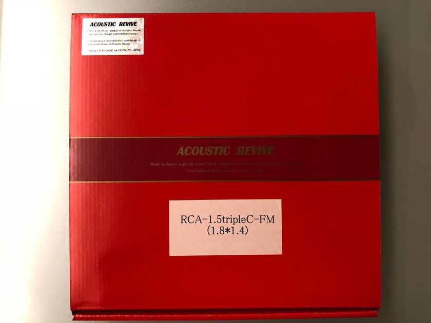 Acoustic Revive RCA - 1.5M tripleC-FM (1.8*1.4) Oval Conductor Version
