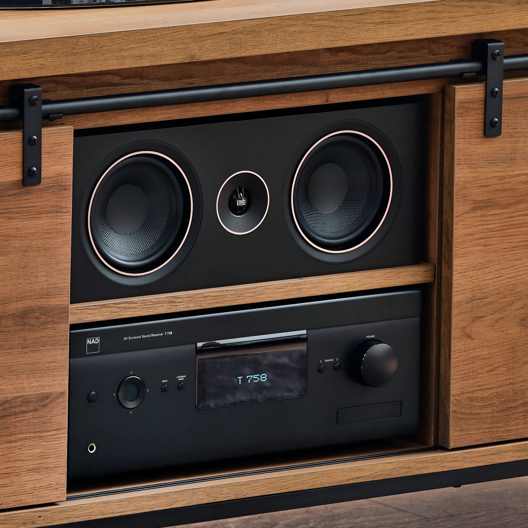 PSB Alpha C10 Center Speaker - Walnut Finish 5