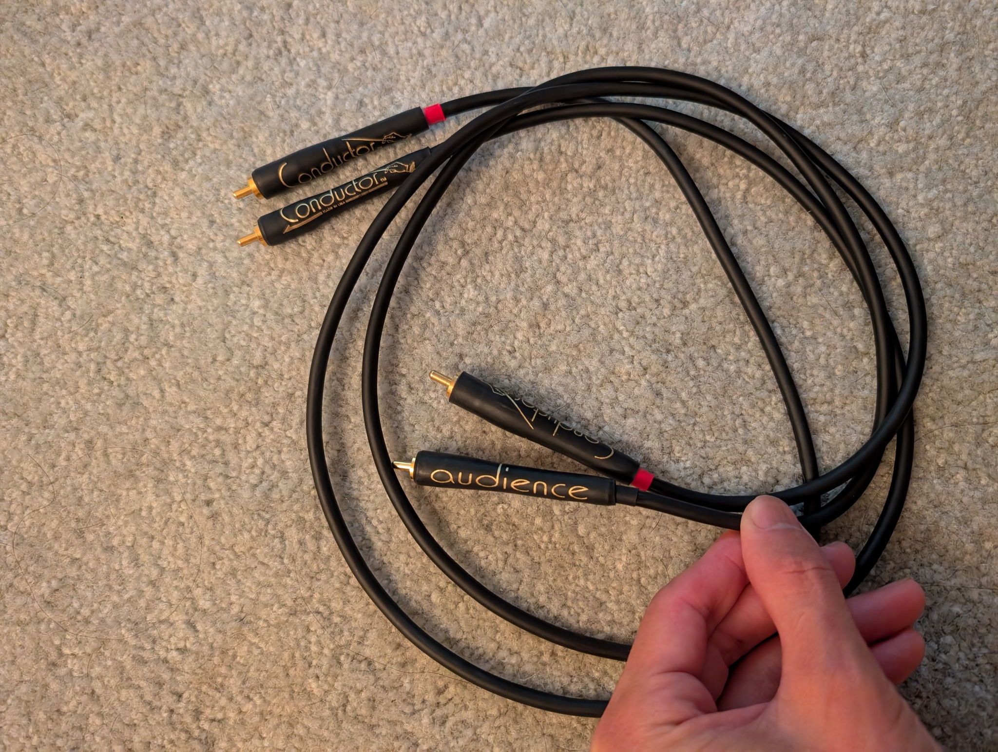 Audience Conductor RCA 1m interconnect cable pair origi...