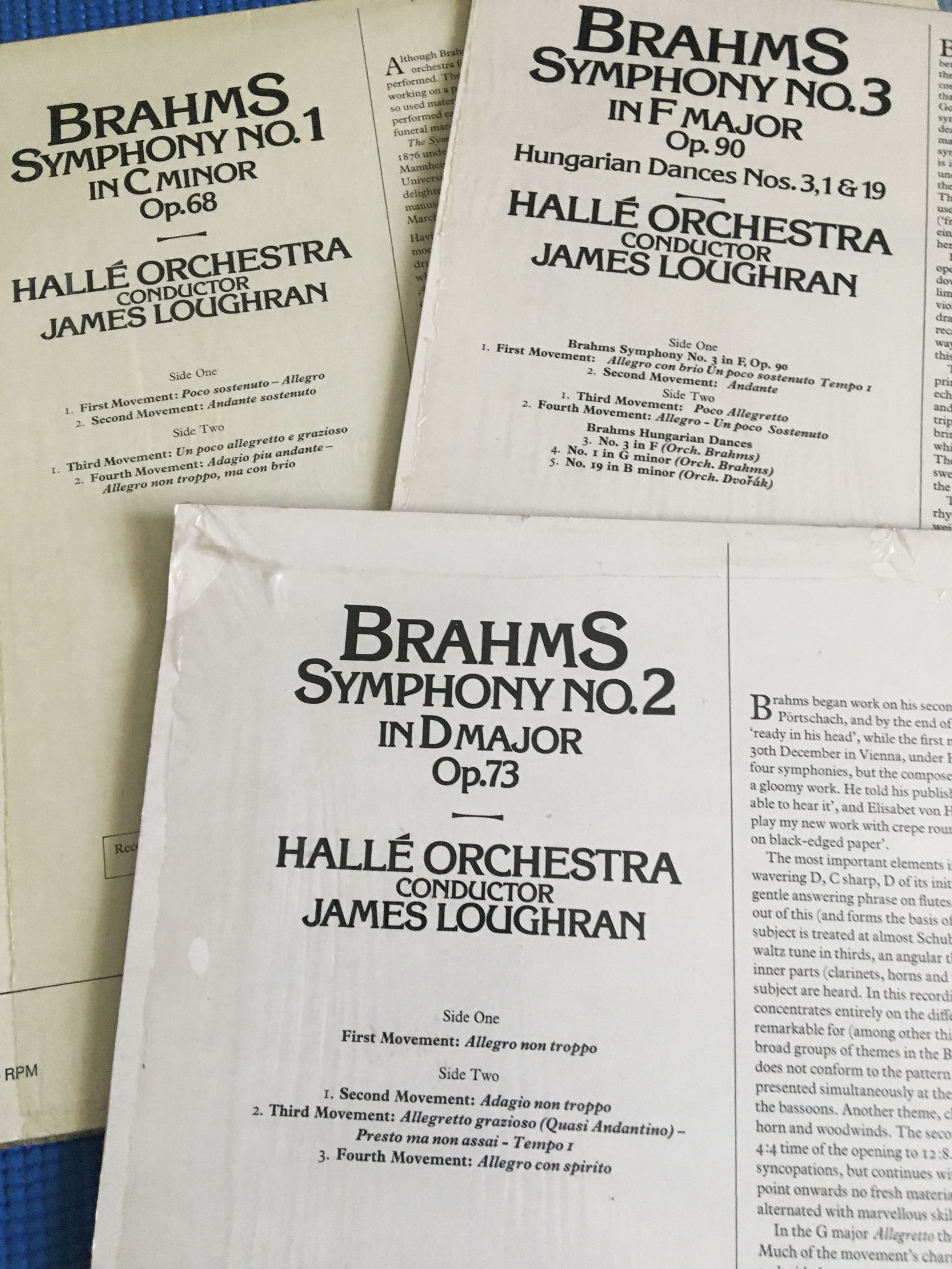 Brahms Halle orchestra James Loughran  Lot of 5 Lp reco... 8