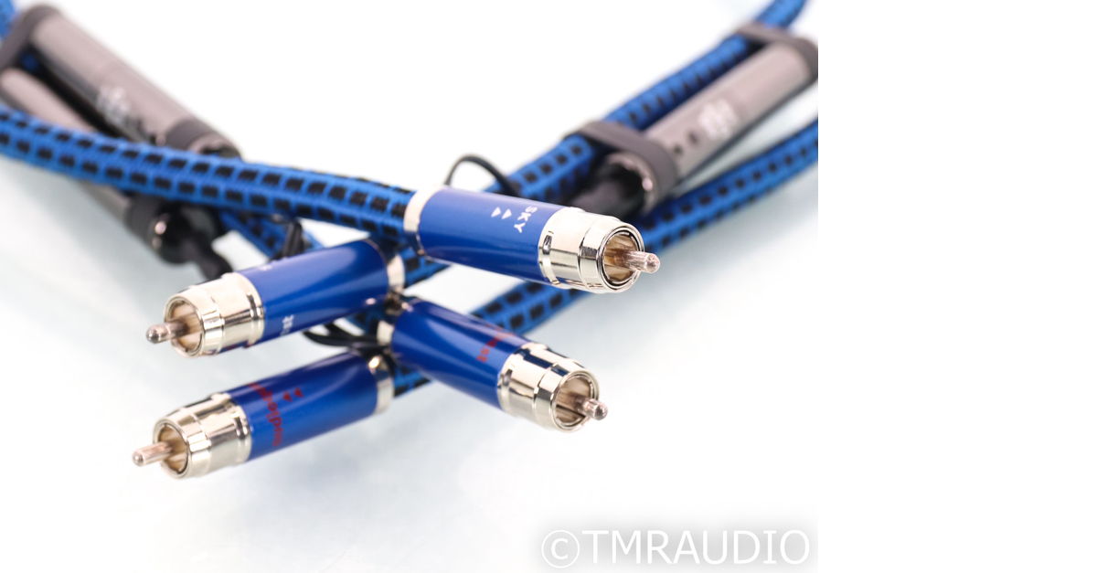【超歓迎】 AudioQuest Sky RCA Cables; 1m Pair Interco For Sale ケーブル・シールド