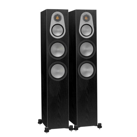 Monitor Audio SILVER 300 Floorstanding Speakers (Black ...