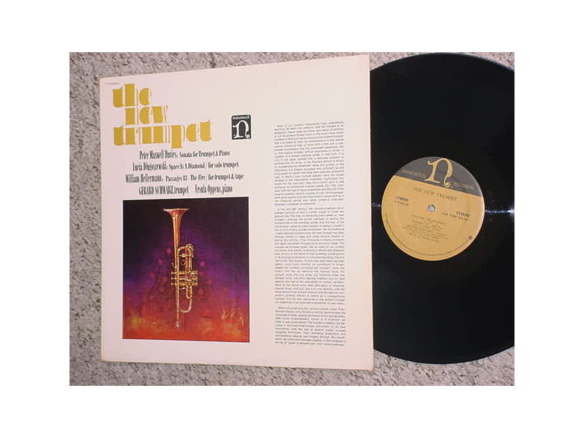 The new trumpet lp record - 1965 NONESUCH H-71275 Peter Maxwell Davis Gerard Schwarz MORE