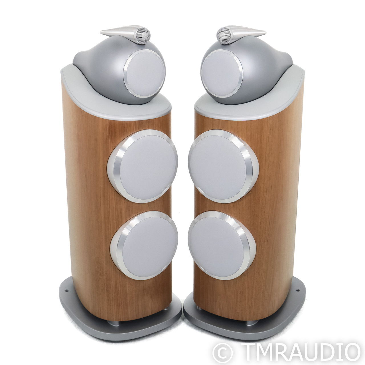 B&W 801 D4 Floorstanding Speakers; Walnut Pair (62754) 2