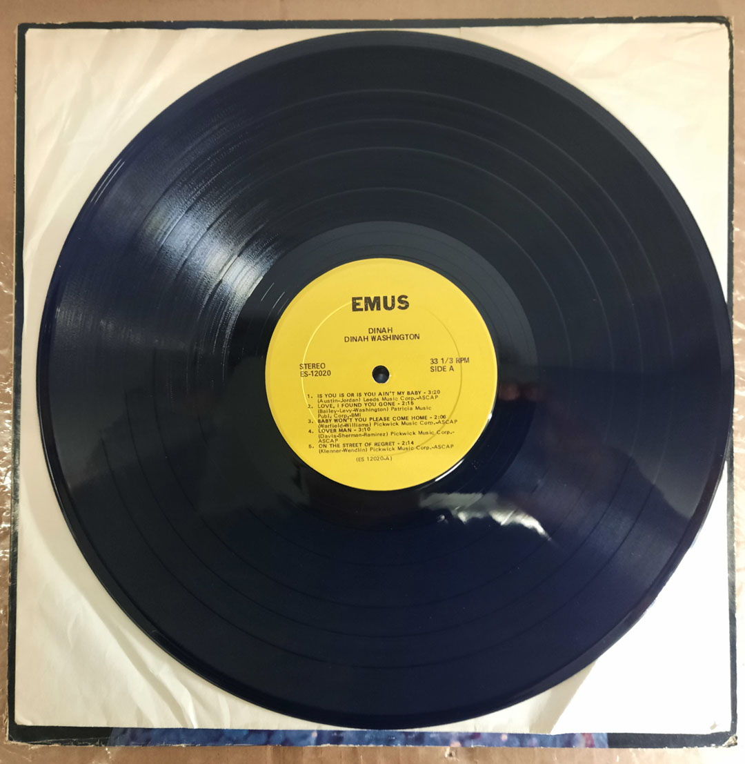 Dinah Washington – Dinah EX VINYL LP EMUS Records ES-12020 4