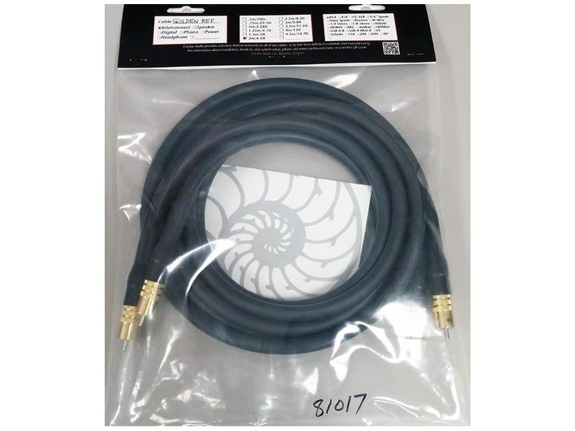 CARDAS Golden Reference Interconnect Cables (2M): NEW-In Bag; Certificate of Authenticity; 55% Off