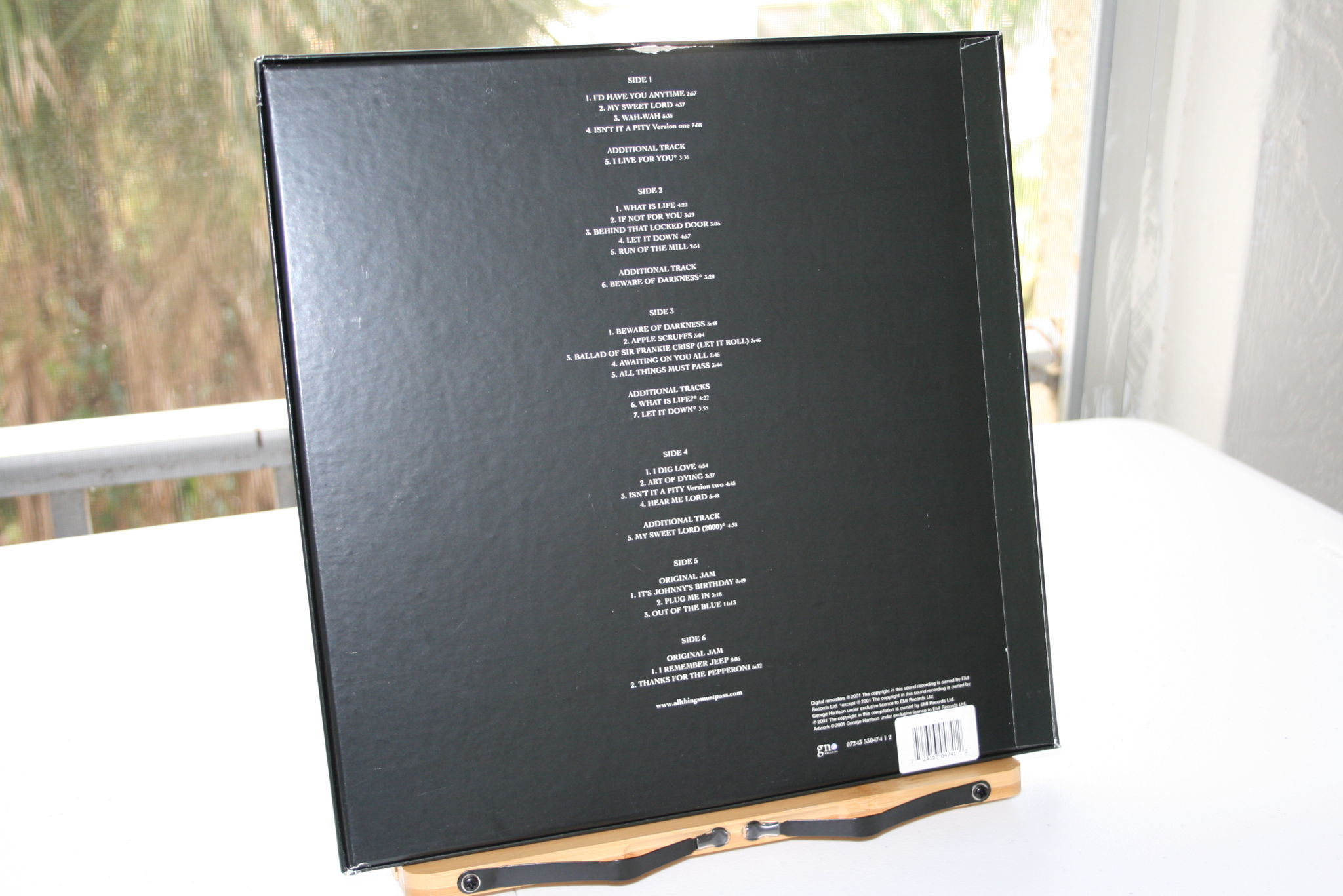 George Harrison -  All Things Must Pass Box Set 180G 2