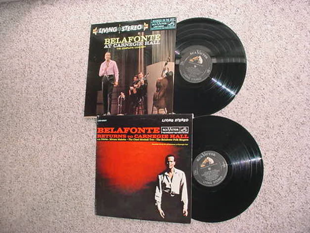 2 Harry Belafonte double lp records - at Carnegie Hall ...