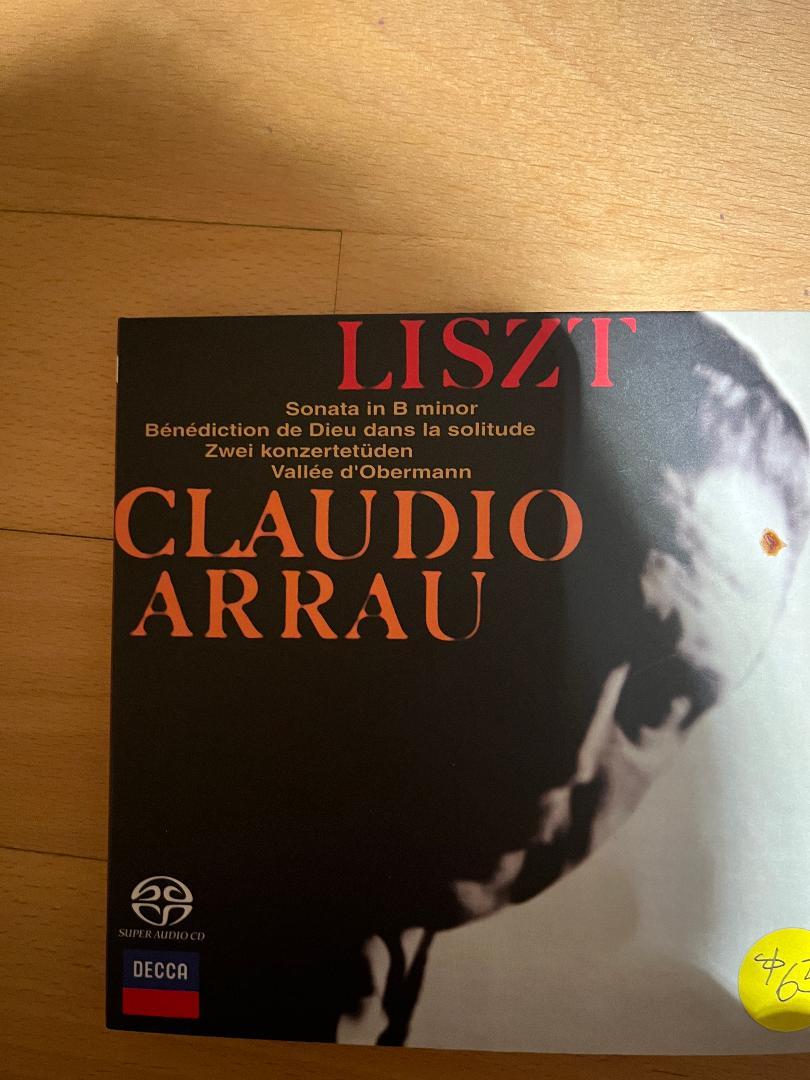 CLAUDIO ARRAU LISZT-SONATA IN B MINOR- VERY RARE SACD