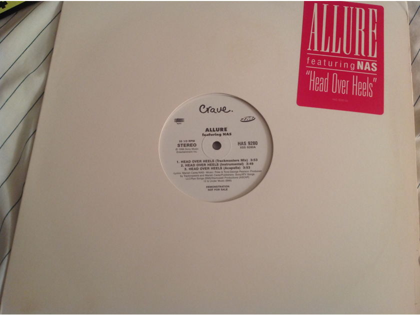 Allure Featuring Nas Head Over Heals Promo 12 Inch EP Crave Epic Records