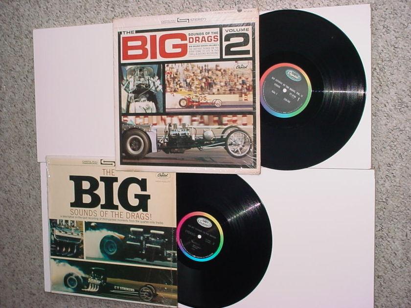 The big sounds of drags  2 lp records Drag Racing capitol stereo