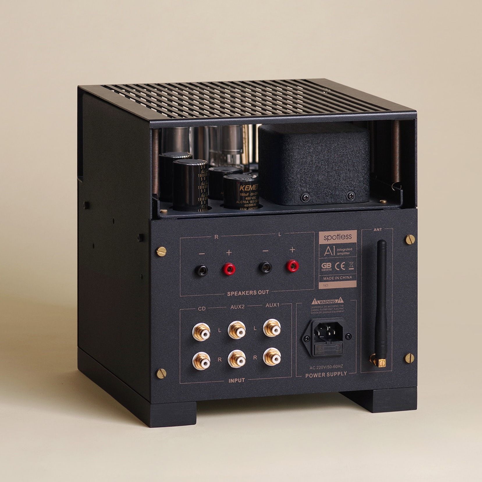 rear panel of a1 tube amplifier