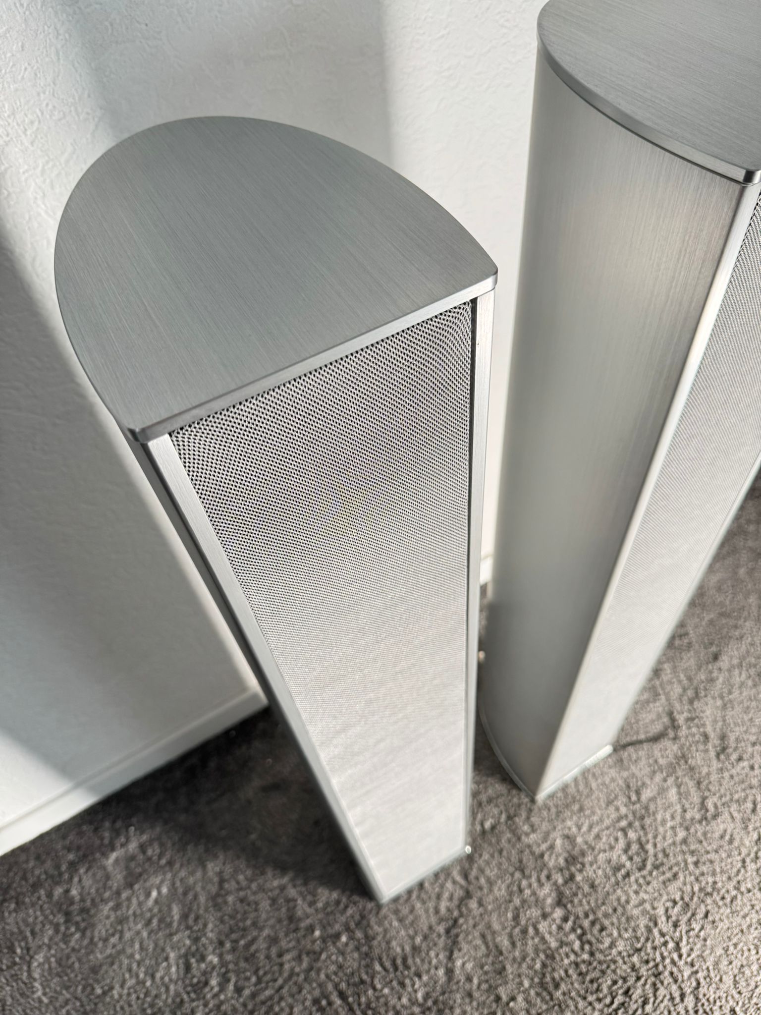 Piega Premium 501 speakers in silver from 2022 2