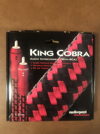 AudioQuest King Cobra 1.5m pair interconnects RCA