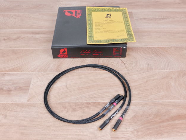 Signal Projects Alpha audio interconnects RCA 1,0 metre