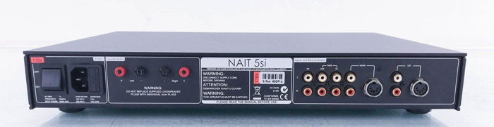 Naim Audio Nait 5si with two RCA-DIN ICs and Blue Circl...