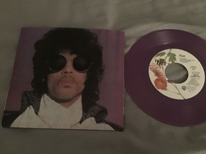 Prince  When Doves Cry/17 Days Purple Vinyl 45 With Picture Sleeve