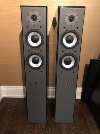 DLS M66 Full Range Speakers in Gloss Black, Rare