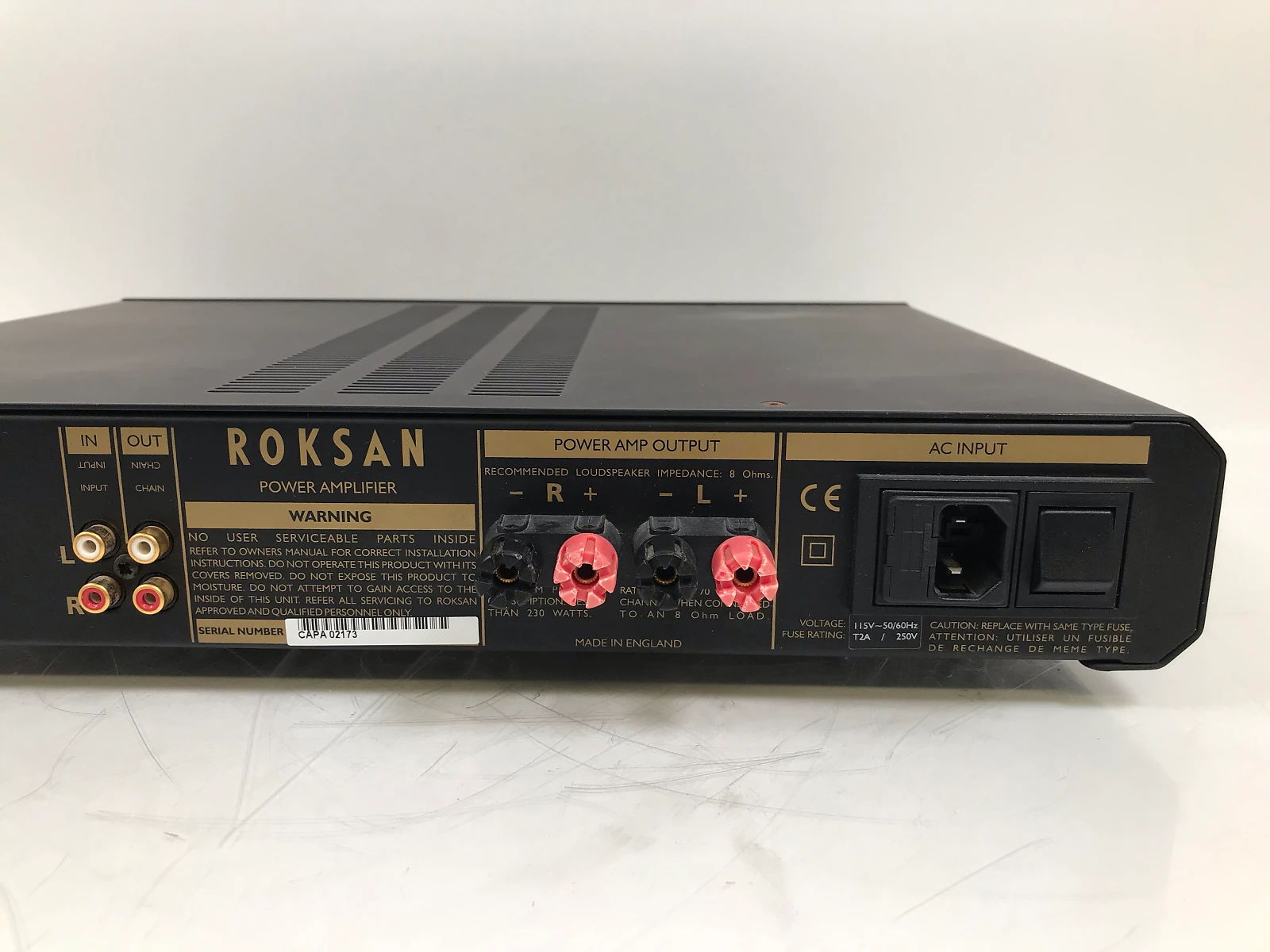 Roksan Caspian power amp 7