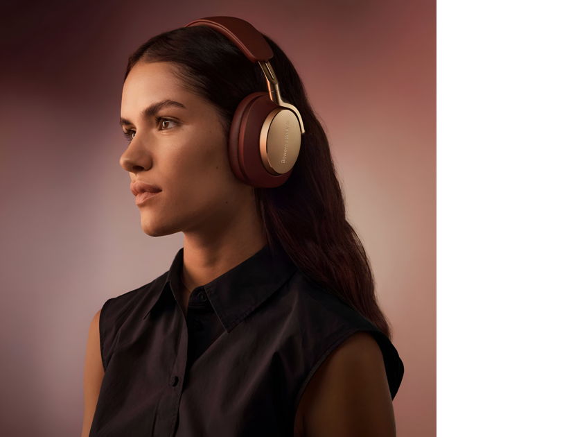 Bowers & Wilkins Px8 Over-Ear Noise-Canceling Headphones - Burgundy