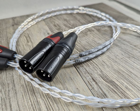 New RS Audio Cables Solid Silver Balanced XLR 2.0m Pai...