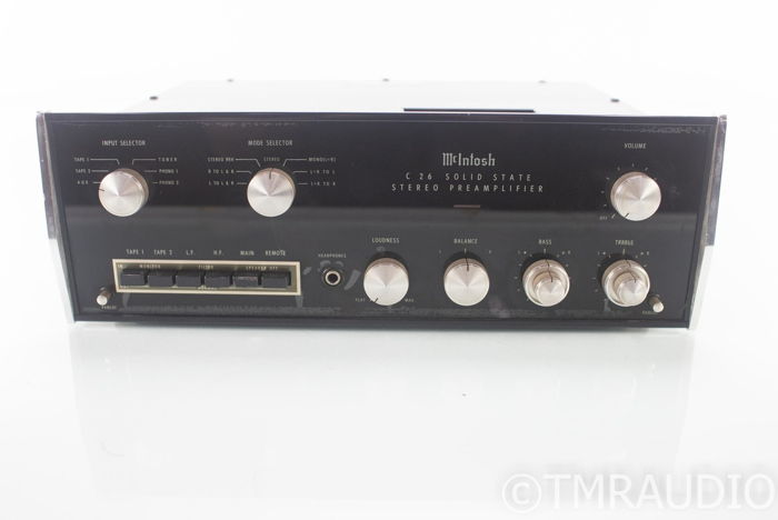McIntosh C26 Vintage Stereo Preamplifier w/ Walnut Case...
