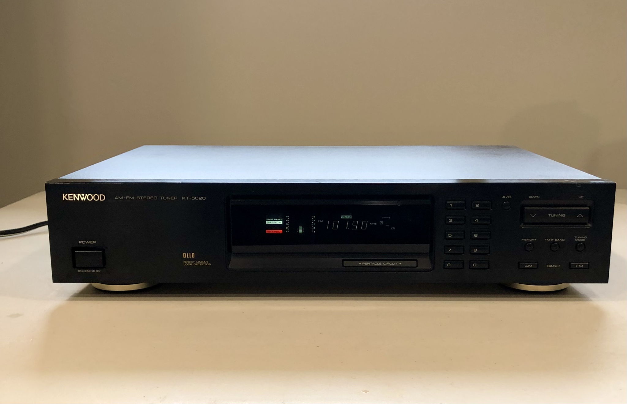 KENWOOD AM/FMステレオチューナー　KT-5020 Kenwood KT-5020 AM FM Stereo Tuner Vintage Good Working Free
