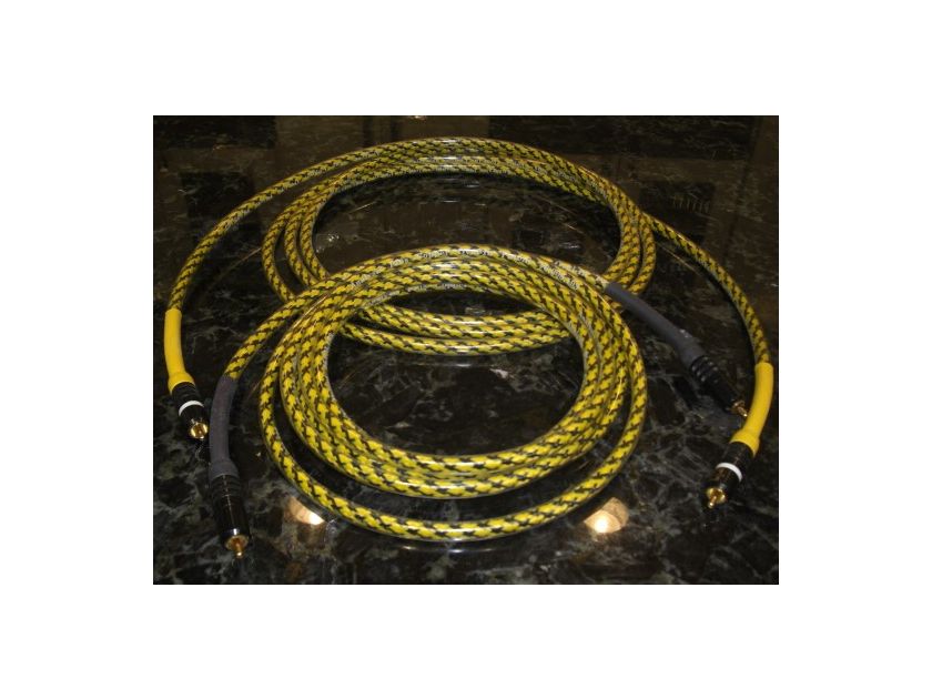Analysis Plus Copper Oval Interconnects Yellow/Black *3 Meter Pair* W/RCAs