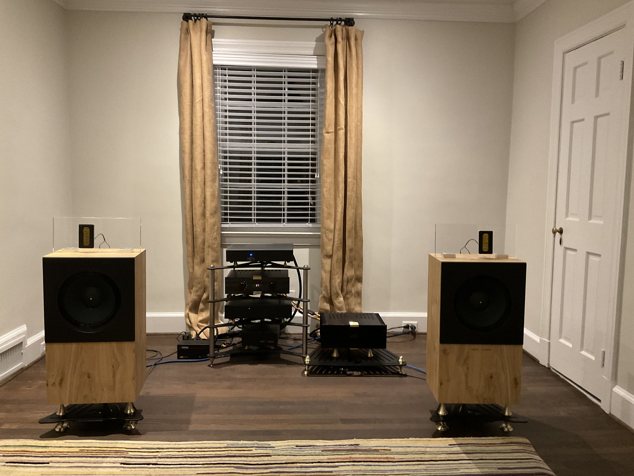 LiveVibe stands under Amp and Speakers