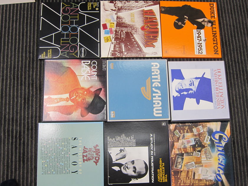 Ellington, Shaw,Basie, Henderson Jazz Box Sets, CBS, RCA, Ex Sound/Condition/Production
