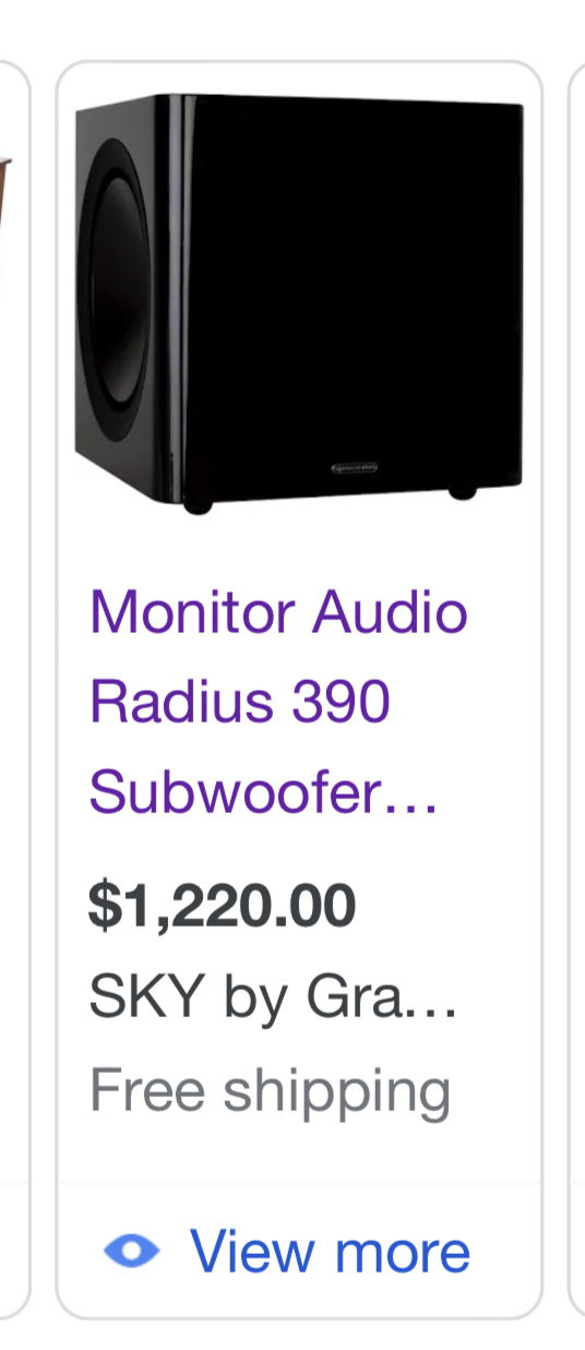Monitor Audio Radius 390 Brand New Black Gloss 5