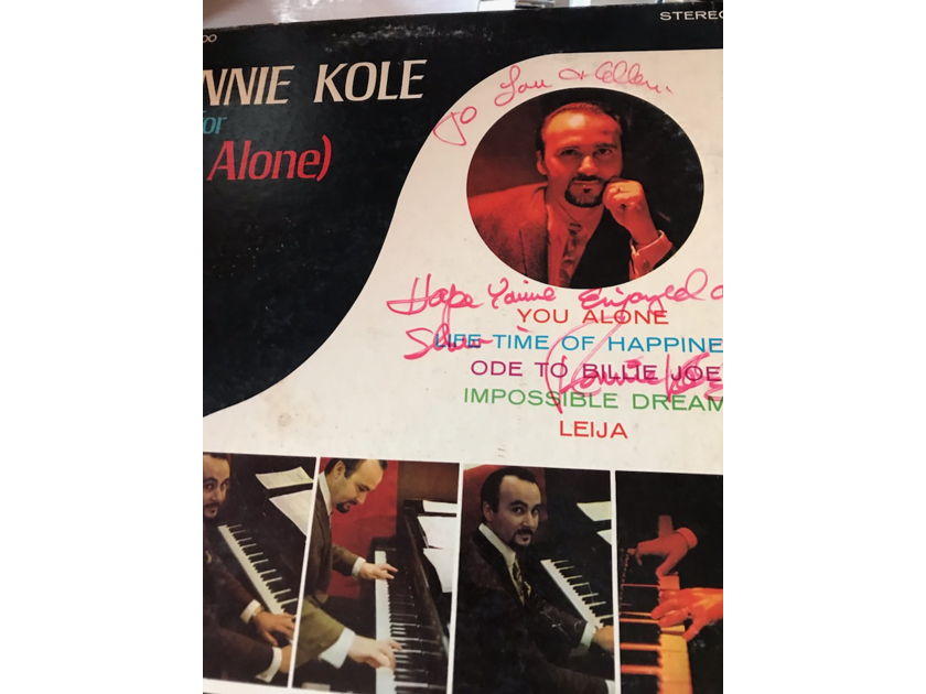 Ronnie Kole "Plays For You Alone" autographed Ronnie Kole "Plays For You Alone" autographed