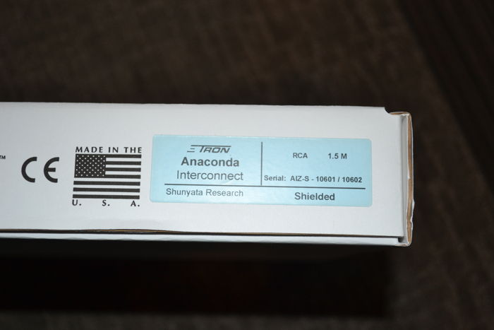 Shunyata Research Anaconda RCA Interconnects