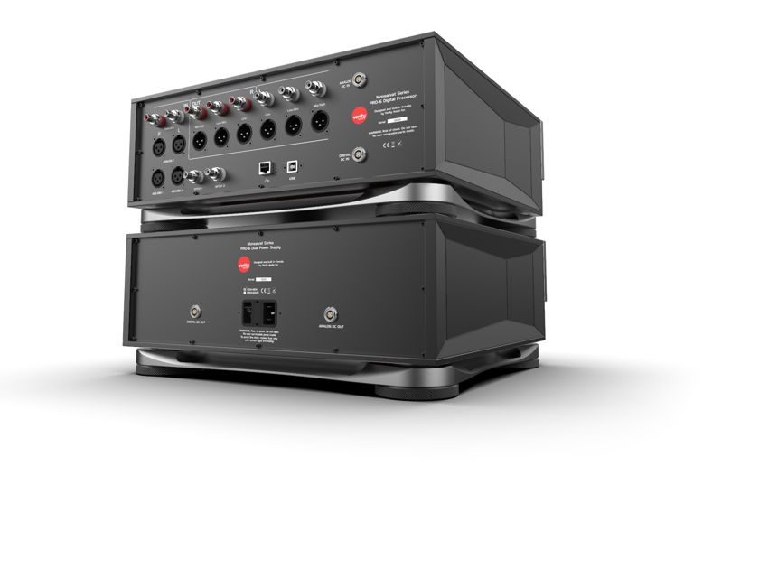 Exquisite Verity Audio Monsalvat Speaker System with 8 Subwoofers and Monsalvat Pro-6 Preamplifier