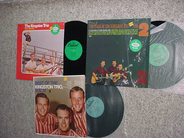 The Kingston Trio lot of 3 lp records in shrink 1980s b...