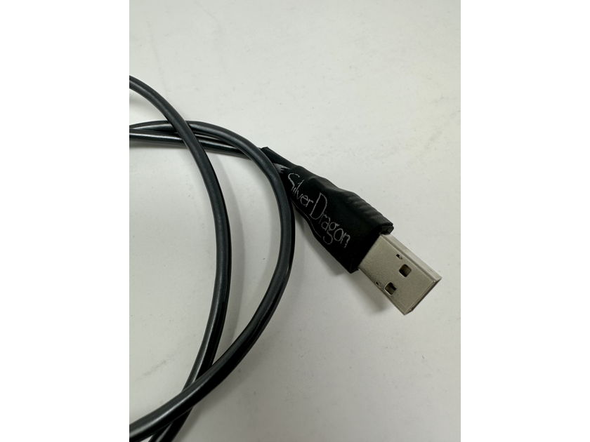 Moon Audio Silver Dragon Digital USB-A to USB-B 3 feet