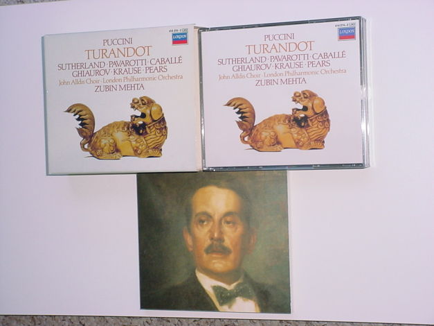 ZUBIN MEHTA PUCCINI Turandot 2 cd box set Sutherland Pa...