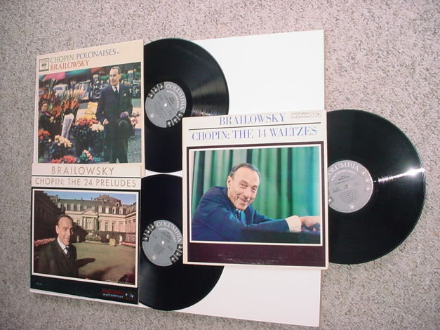 CLASSICAL Brailowsky lot of 3 Chopin lp records Prelude...