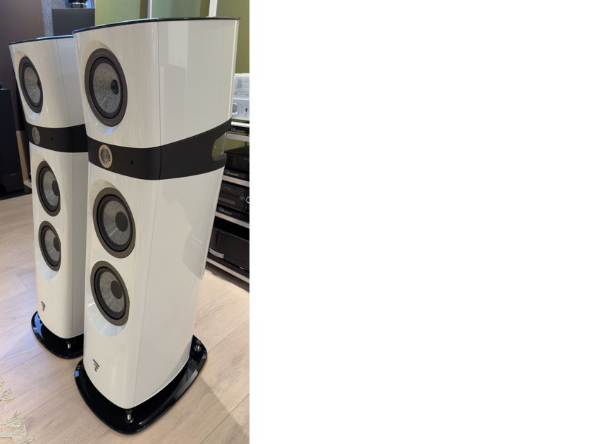 Focal Sopra N3 Full Range Speakers in Gloss White with Grills EXCELLENT
