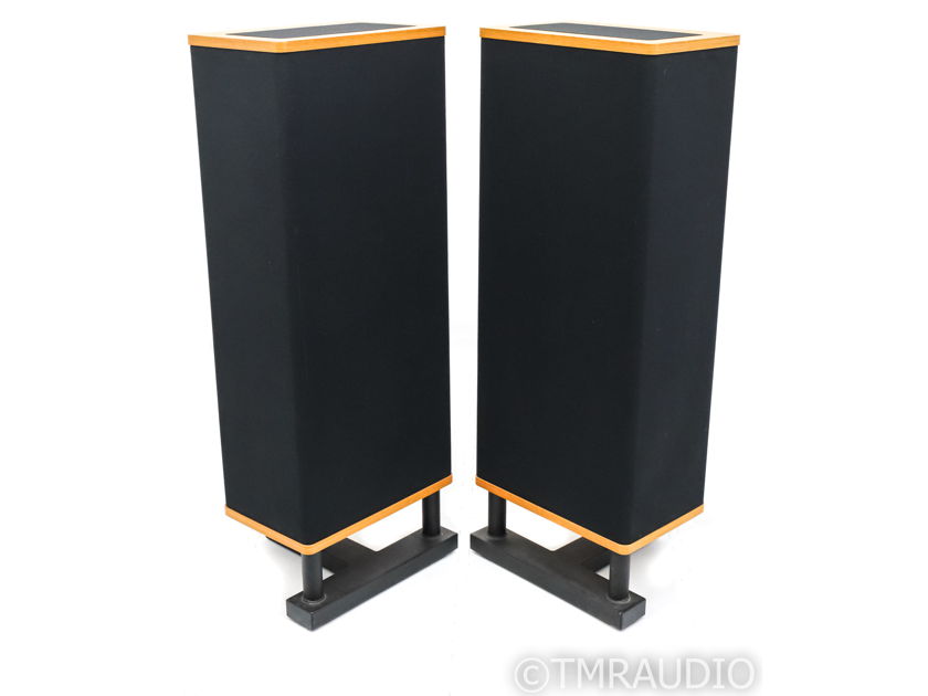 Vandersteen Model 2Ci Vintage Floorstanding Speakers; 2Ci; Black & Oak Pair w/ Stands (35918)