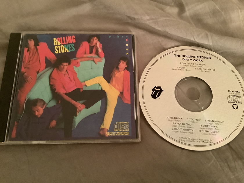 The Rolling Stones Not Remastered Compact Disc Dirty Work