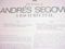 Andres Segovia 2 lp records 1 sealed a Bach recital & M... 5