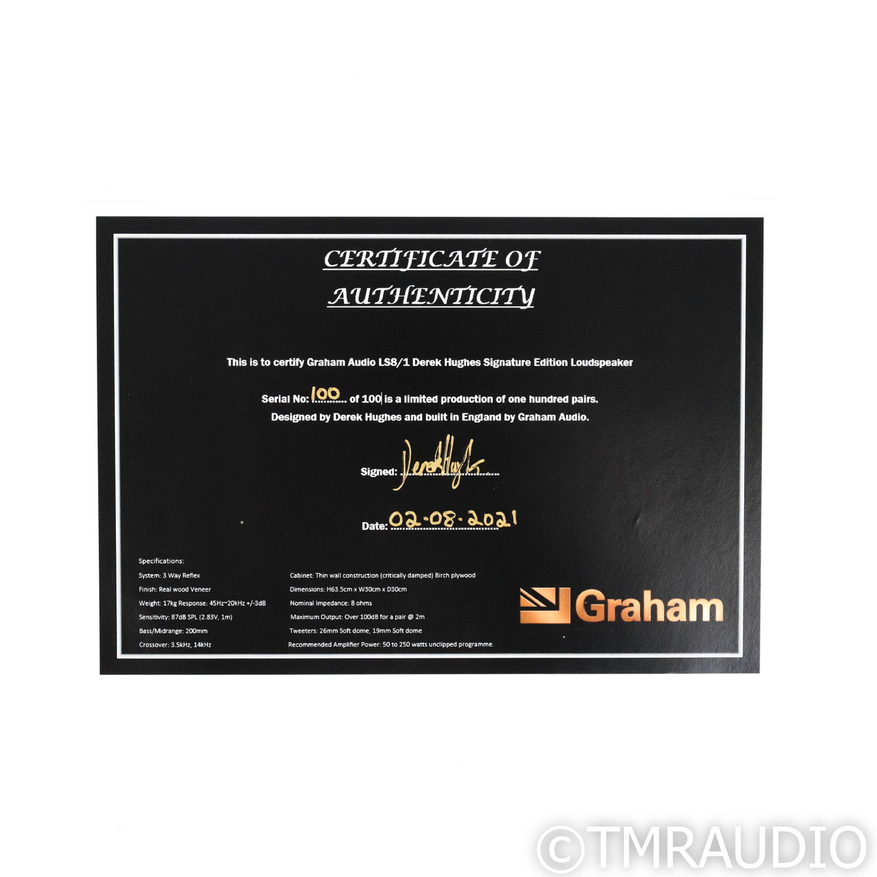 Graham Audio LS8/1 Derek Hughes SE Bookshelf Speakers; ... 7