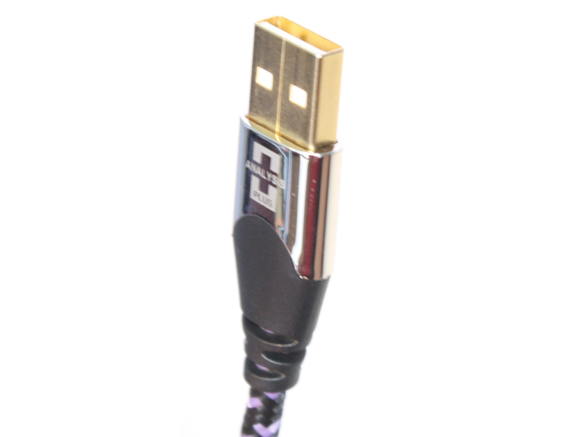 Analysis Plus Purple Plus USB Cable. 1.5m. USB-A to USB-B.