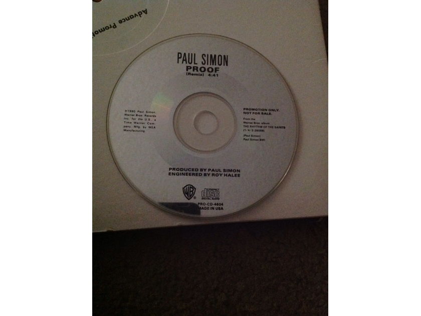 Paul Simon  Proof(Remix) Warner Brothers Records Promo Compact Disc