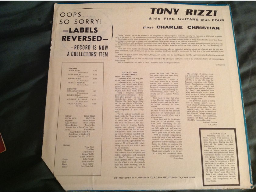 Tony Rizzi & His Five Guitars Plus Four