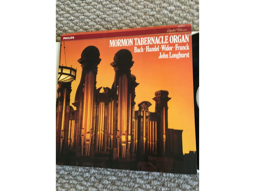 Mormon tabernacle organ Bach Handel Widor Franck  John longhurst lp record Philips digital classics