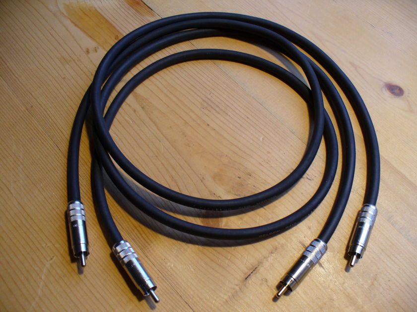 Belden 8412 1 Meter RCA Unbalanced Interconnects Non-Hifi Sounding Audiophile Cables