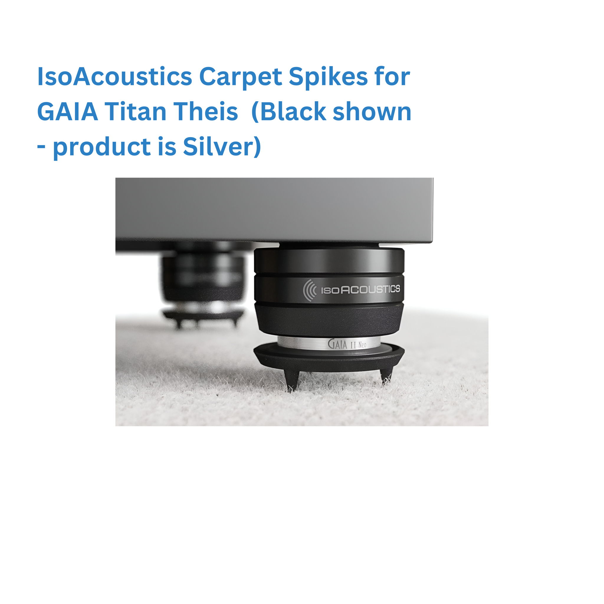 IsoAcoustics GAIA Titan Theis Carpet Spikes - Set of 4