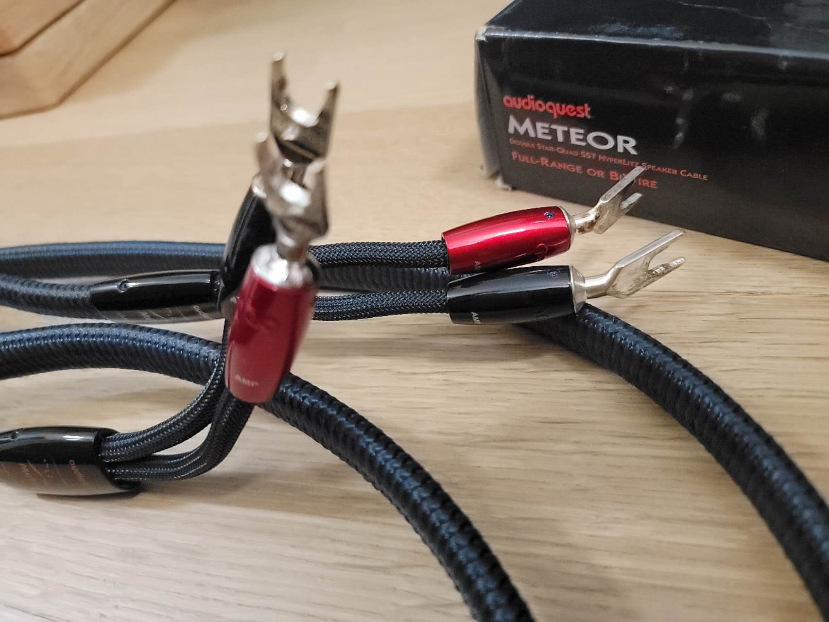 AudioQuest Meteor Speaker Cables 7 Feet Biwire Spades 3